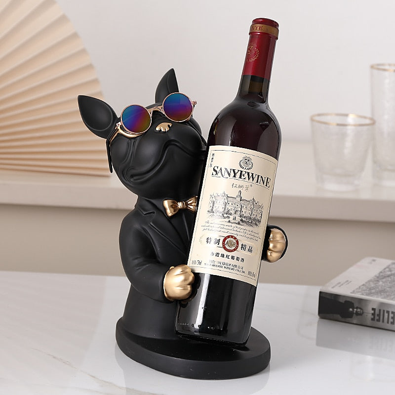 butler bulldog funny wine holders