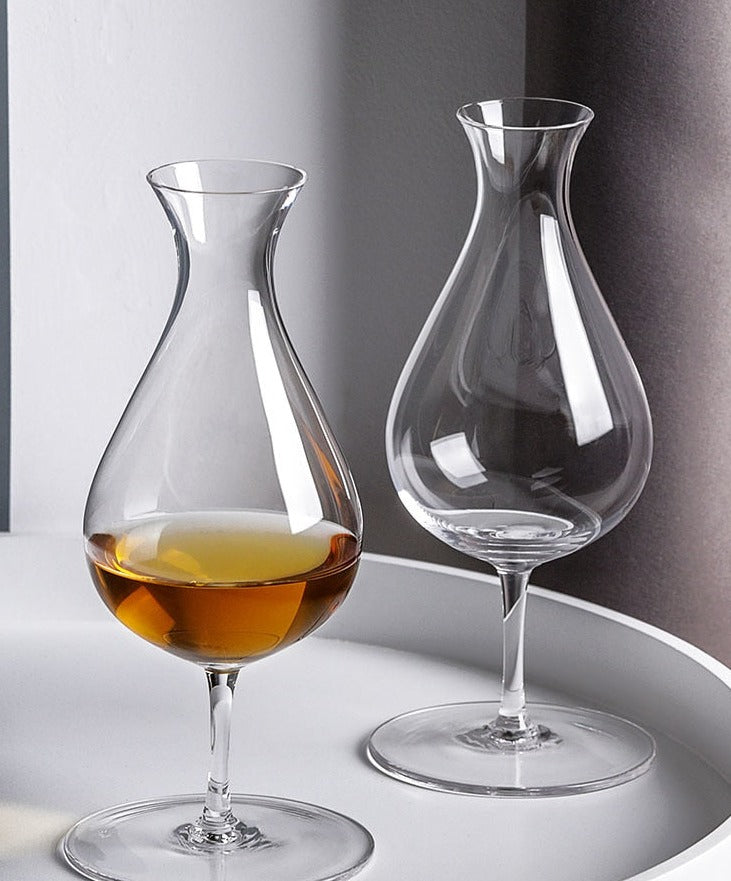 whisky snifter on a tray