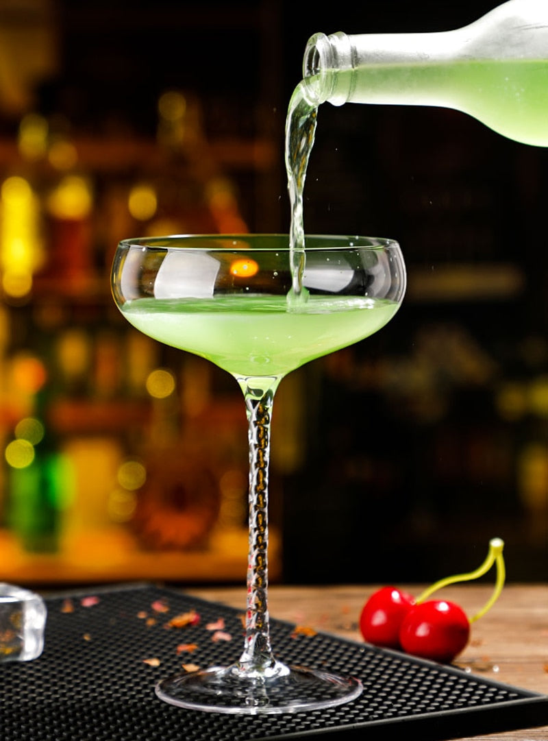 manhattan cocktail glass by glasscias