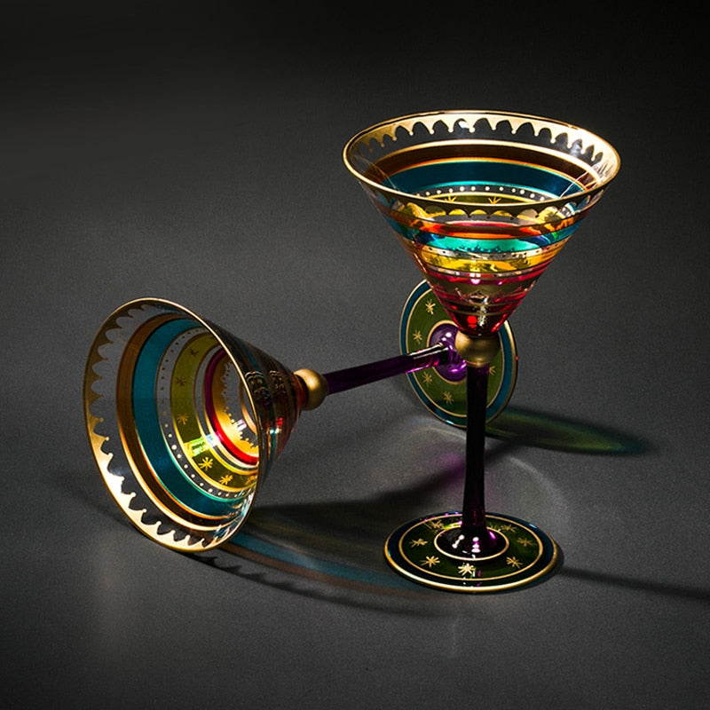 artistic ambrosia hand painted martini glasses