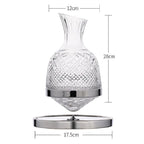 Crystal Glass Gyro Decanter