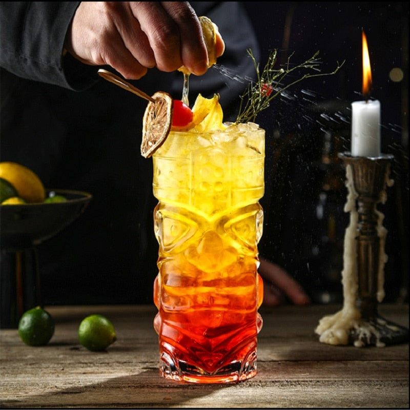 mystical shaman clear tiki glasses