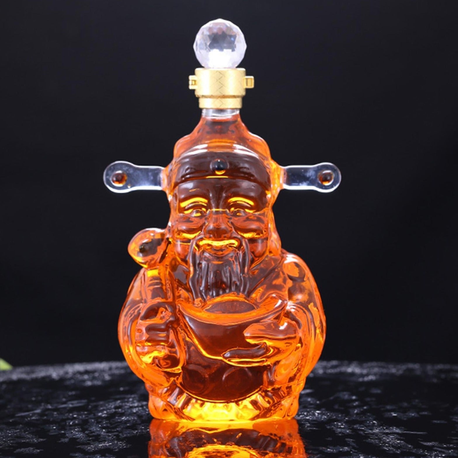 Glasscias's Chinese God of Fortune decanter