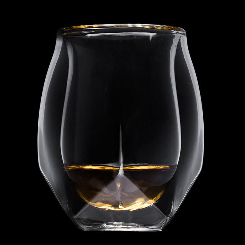 The double wall whiskey tasting glass