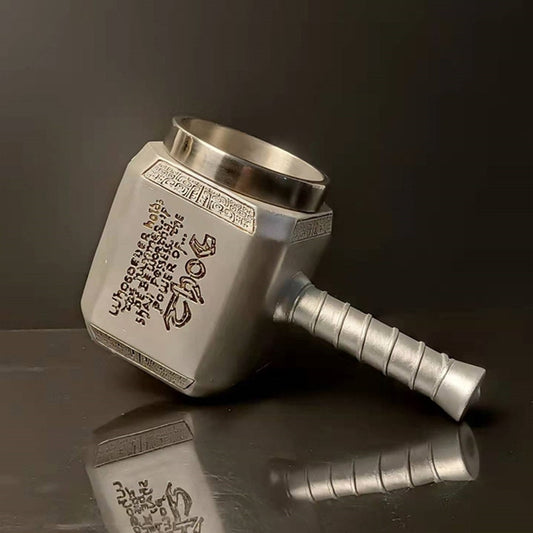 Thor-inspired hammer beer mug for parties