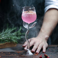 love blooms rose wine glass by glasscias
