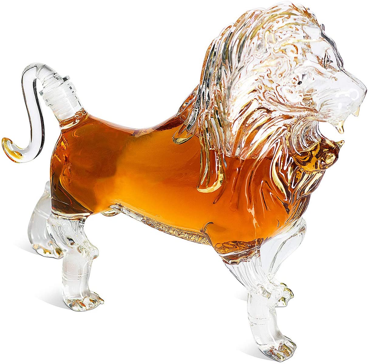 king of the jungle prestige decanters in lion shape