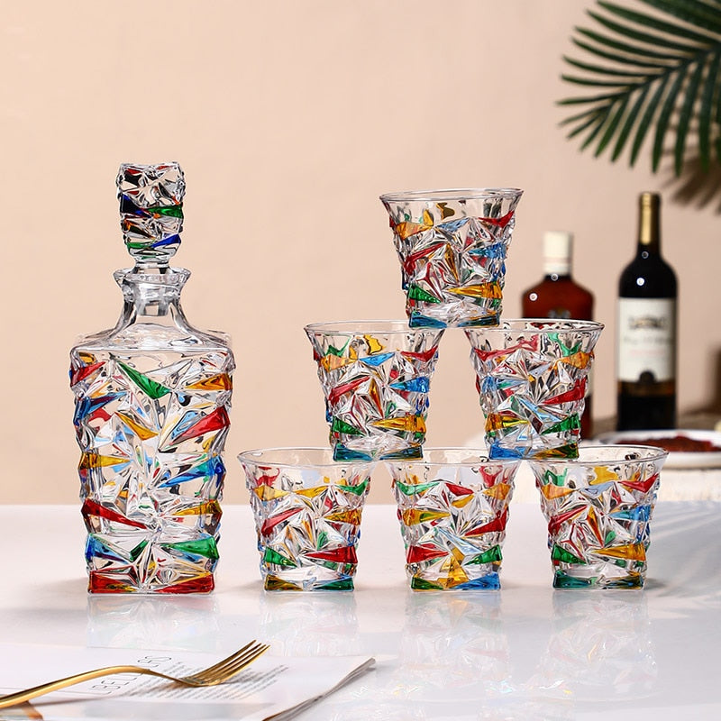 Glass Decanter Set - Italian Touch| Glasscias