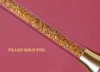 Charlotte Gold Foil Wine Glass