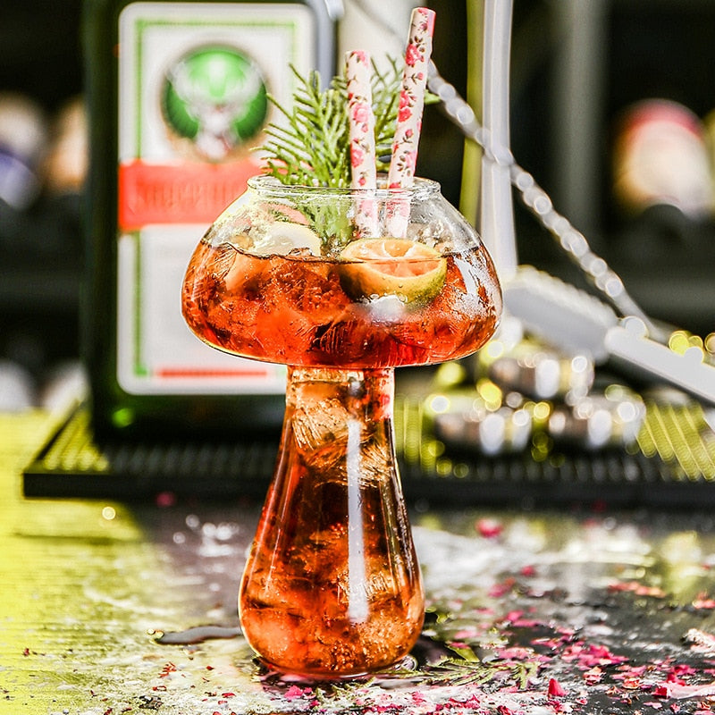 Unique mushroom glass for parties