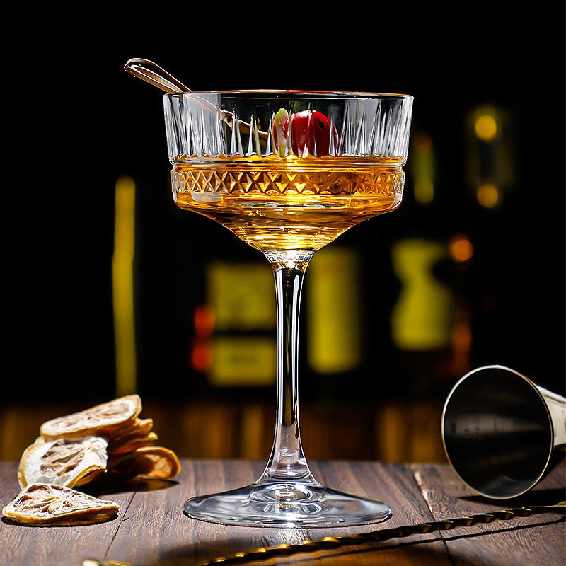 italian carved manhattan glassware by glasscias