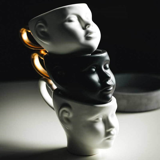 doll head coffee mug | doll head tea cup | Glasscias