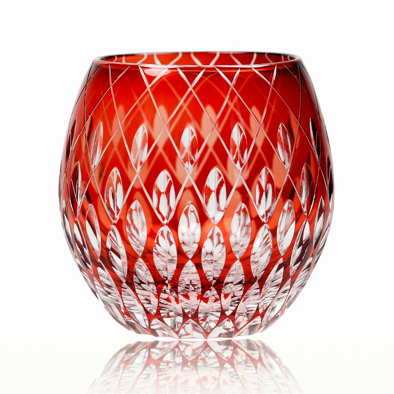 Artistry and elegance meet in the Edo Kiriko Ren Glass by Glasscias