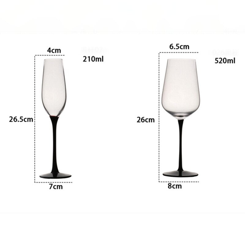 The Black Swan Wine Glass