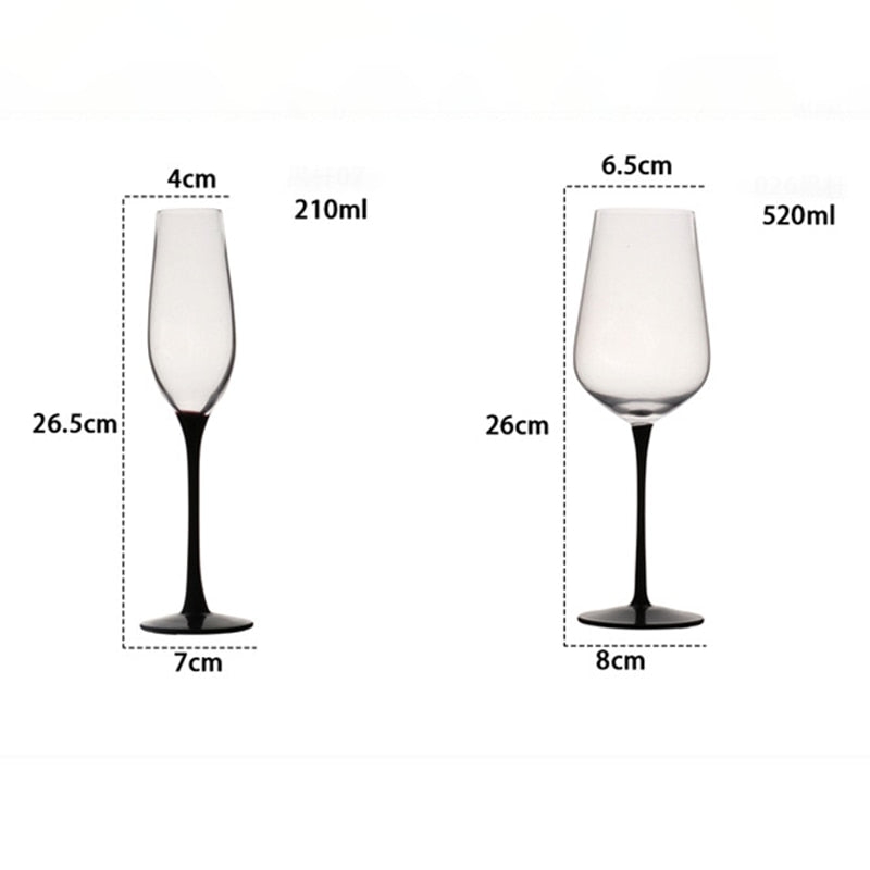 The Black Swan Champagne Glass