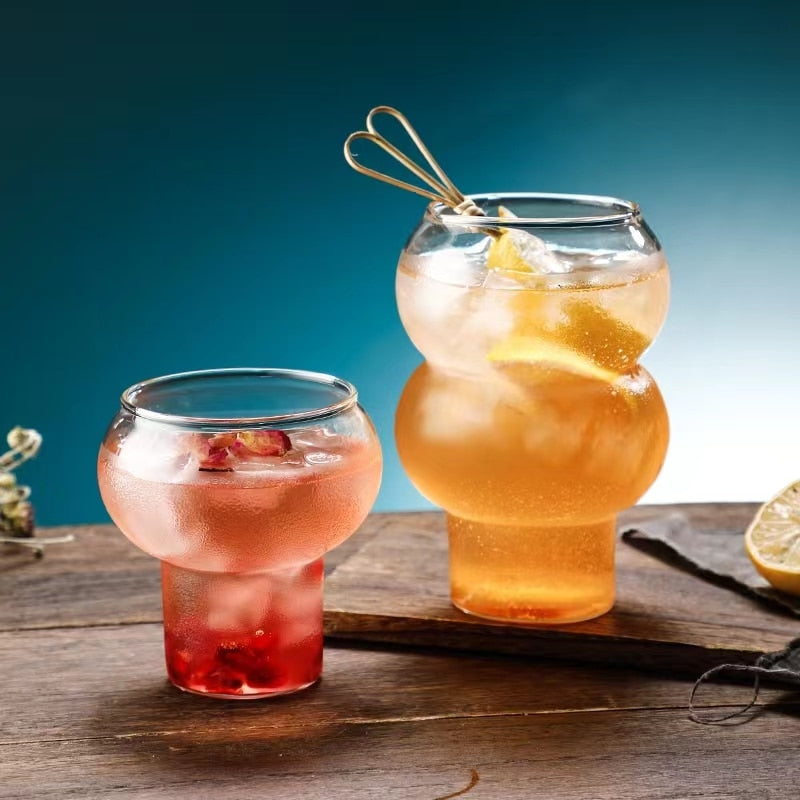 creative cocktail glasses inspired by gourd shape
