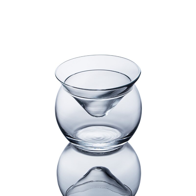 stemless martini glasses with chiller