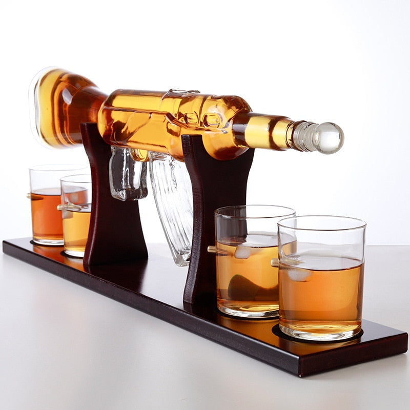 Whisky Weapon AK47 decanter for gamers and gun lovers