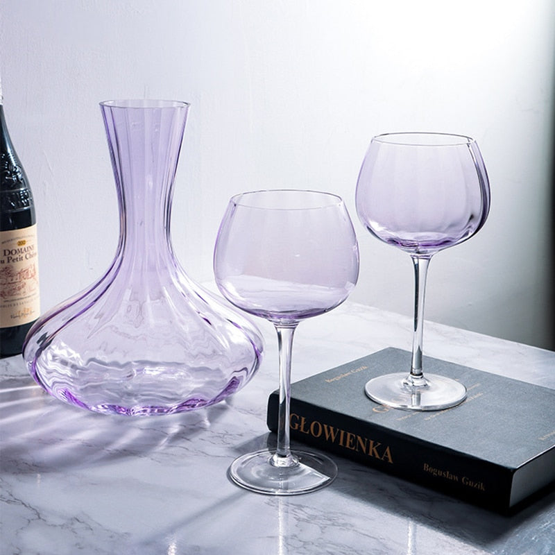 Lavender Libation's lilac-tinted wine glasses for special occasions