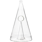"Pyramid Pour" Crystal Glass Decanter