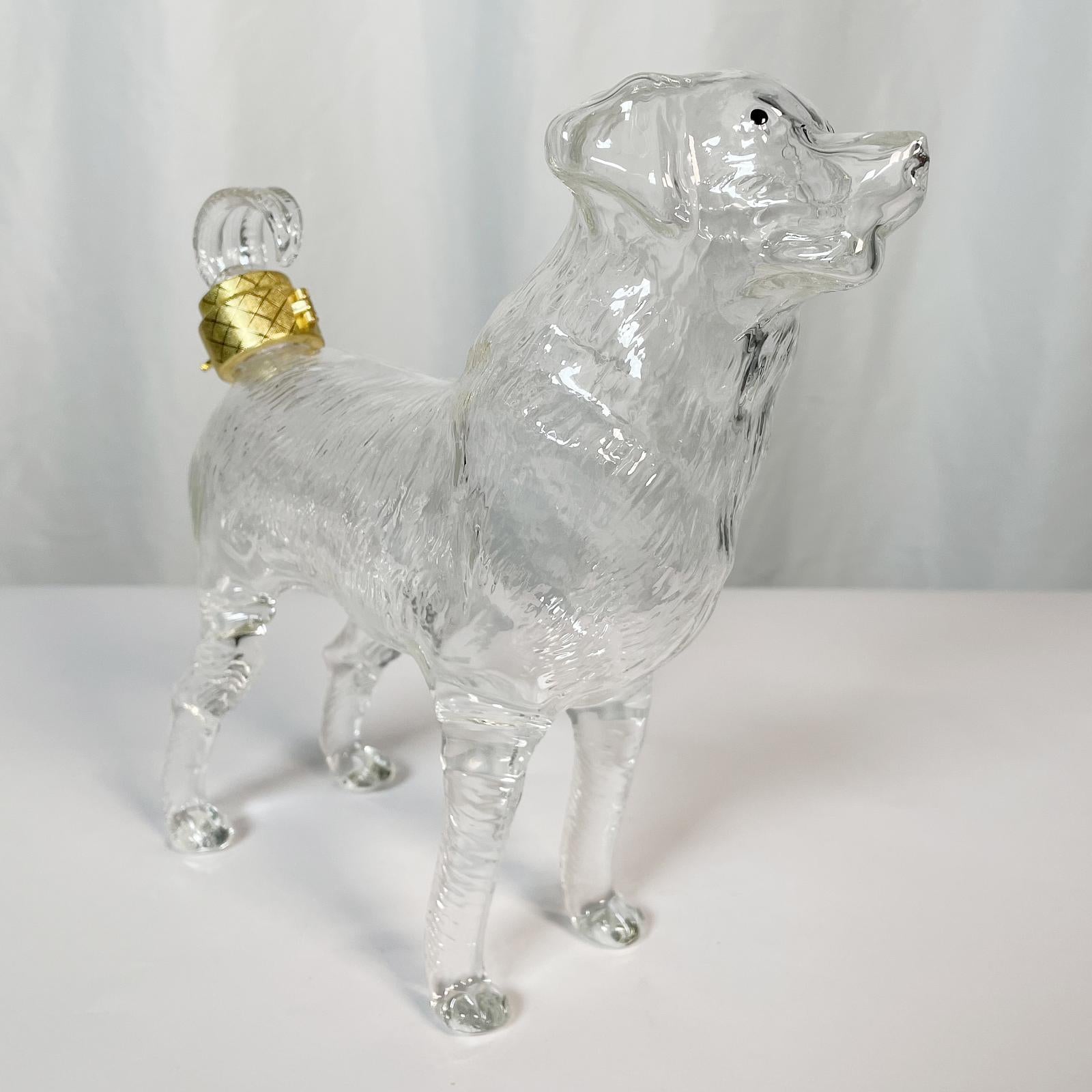 funny decanter with dog shape by glasscias