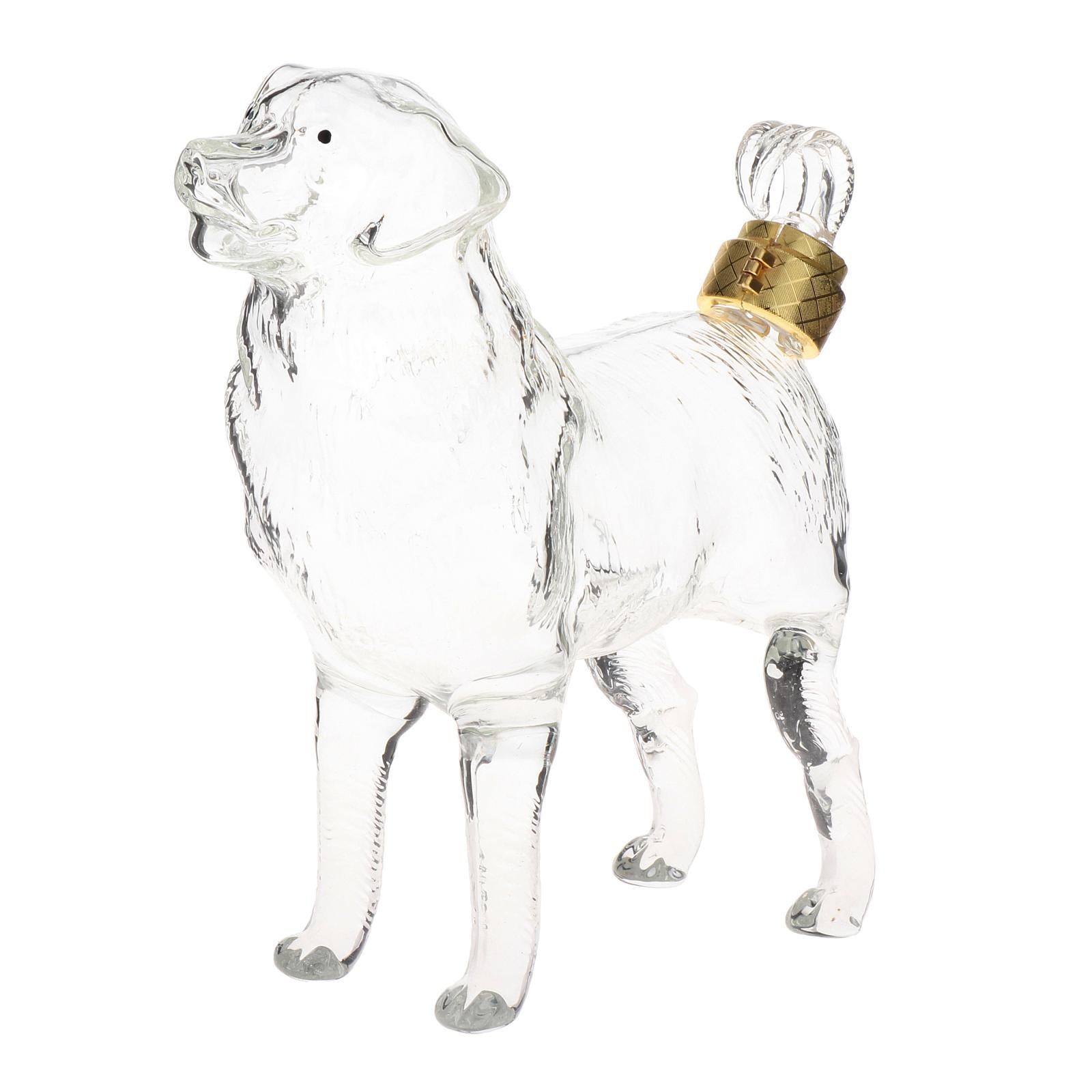 Celebratory dog decanter for special moments and gifts