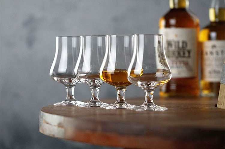 short stemmed whiskey glasses by glasscias