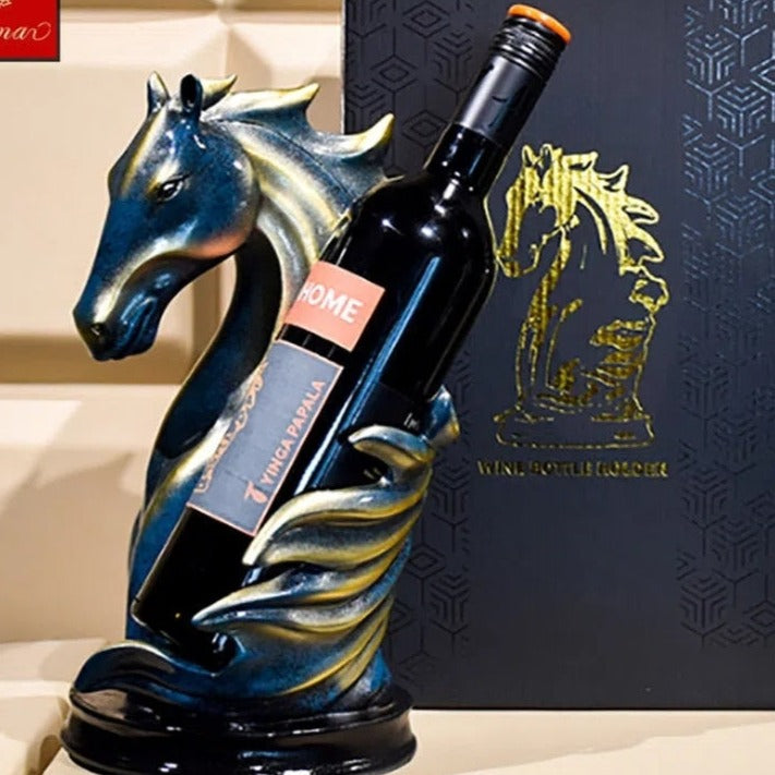 majestic horse wine bottle holder