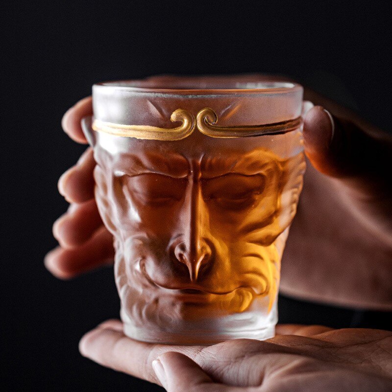 Chinese legend Wu Kong glass design