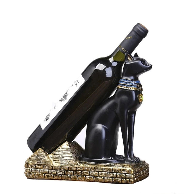 bastet's blessing standing wine rack by glasscias