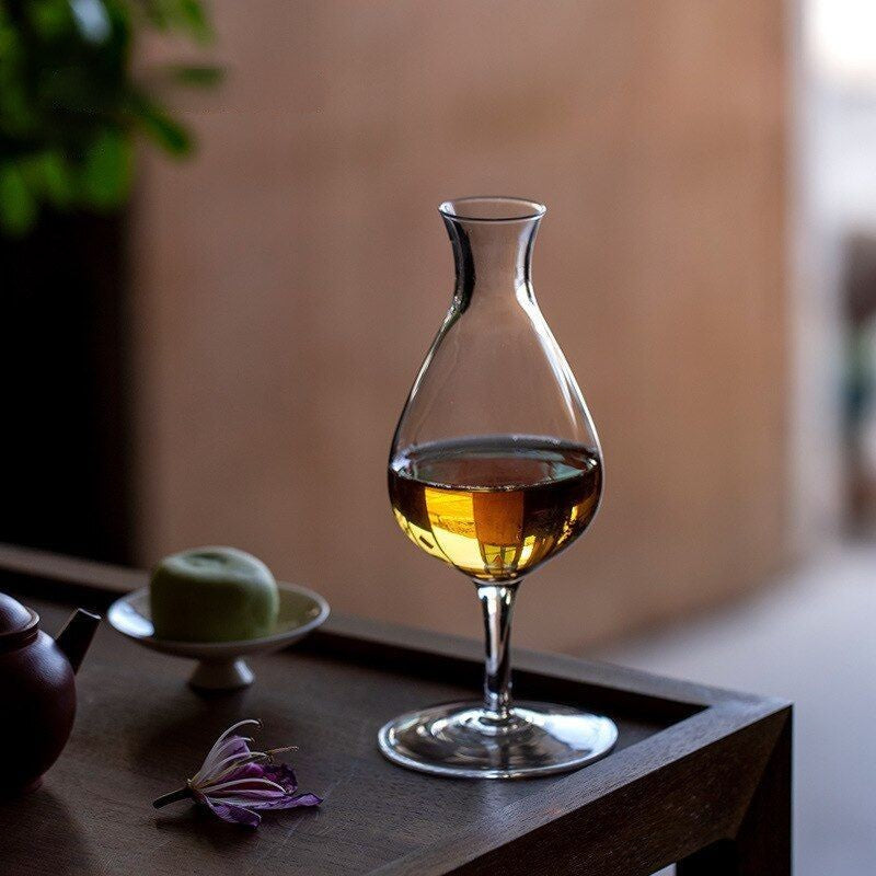  luxury whiskey tasting glass on a table