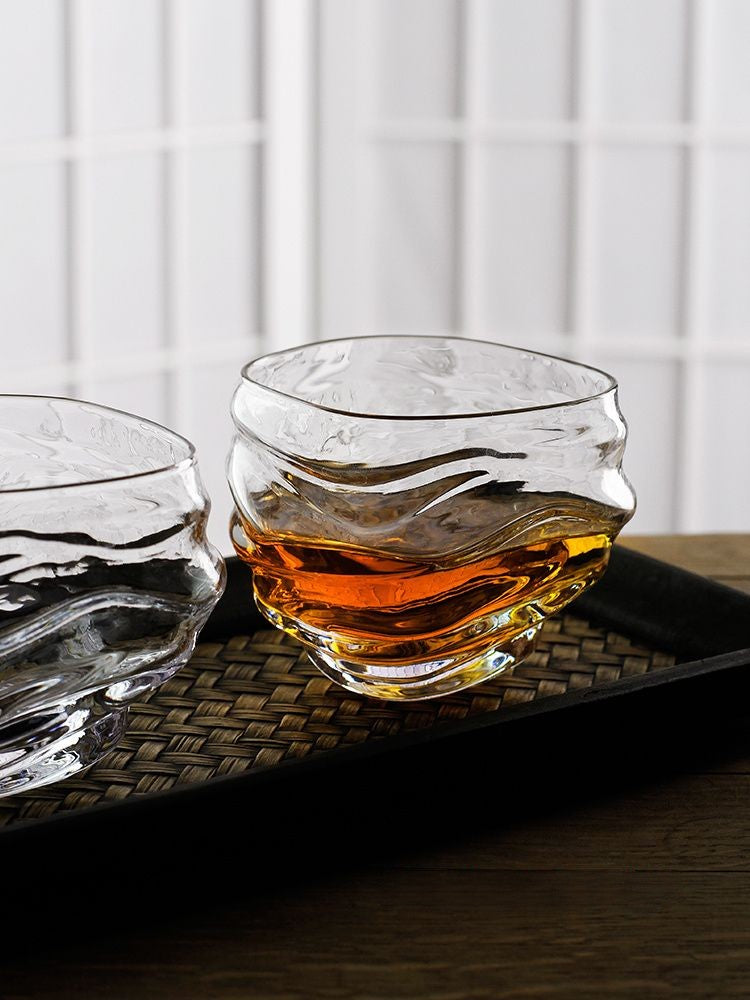 Japanese First Cloud Whiskey Glass, the epitome of engaging and lively craftsmanship