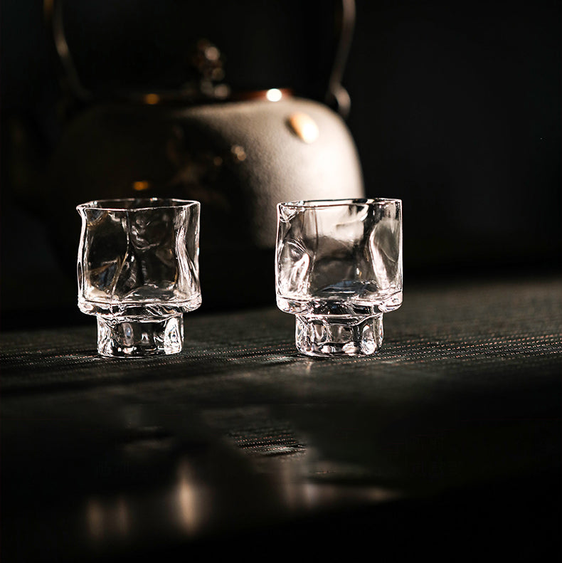 Japanese Crumple Whisky Shot Glass