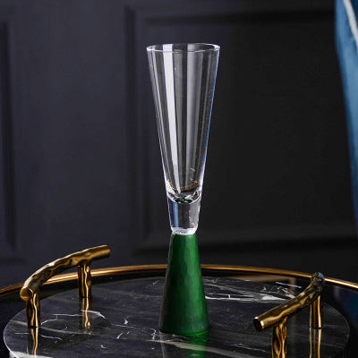 Modern Artistic Champagne Glass in elegant display