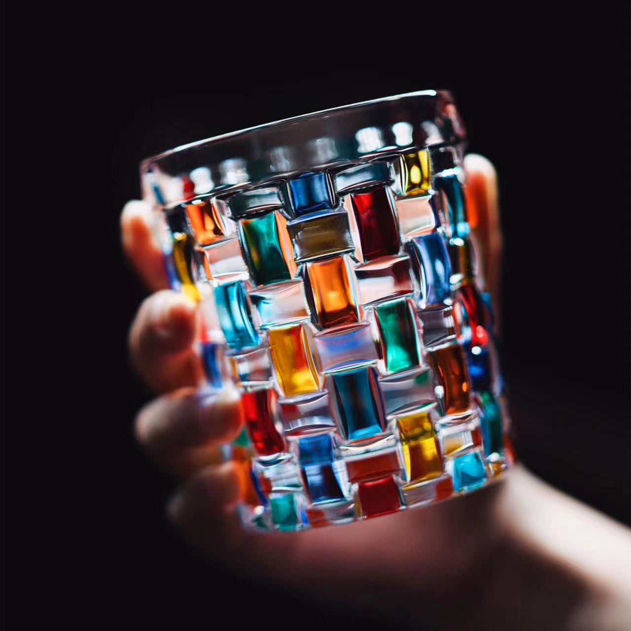 A stunning hand painted whiskey glass | Glasscias