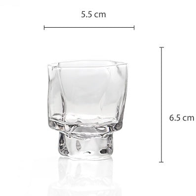 Japanese Crumple Whisky Shot Glass