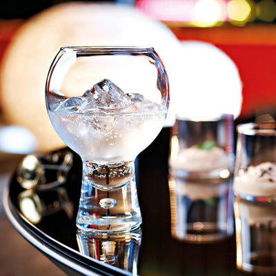 purposely trapped bubble cocktail glass