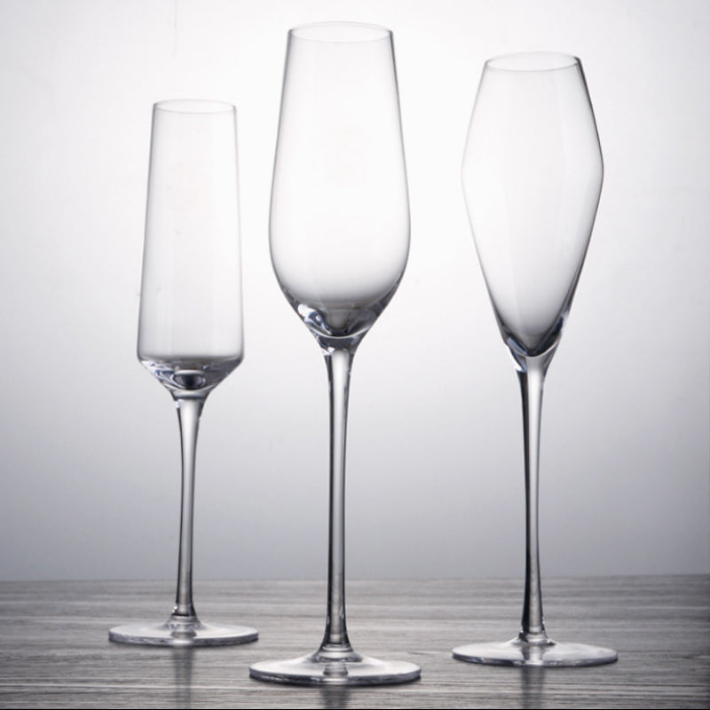 elegant champagne wine glasses by glasscias