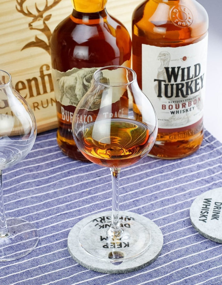 Tulip Bud Shaped Whiskey Glass