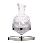 fancy crystal cut decanter by glasscias